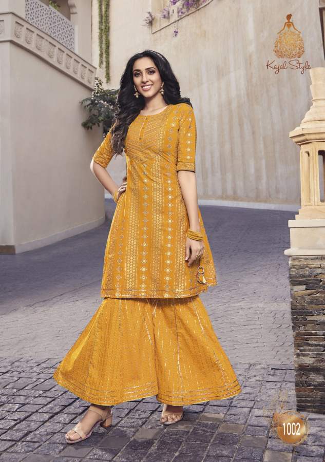 Lavish New Designer Festive Wear Embroidery Heavy Kurti With Bottom Collection